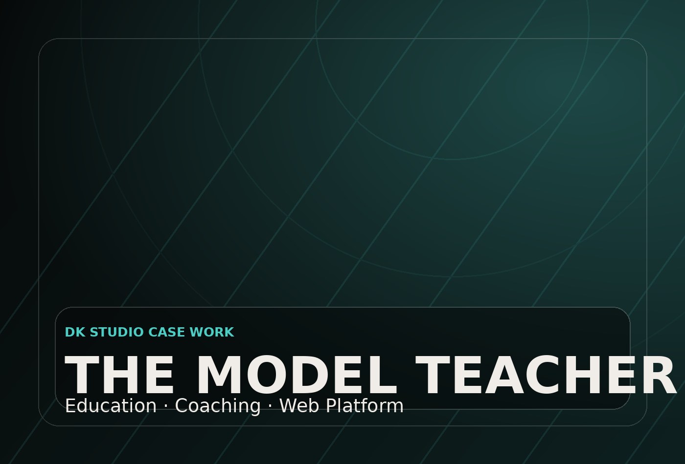 The Model Teacher website preview