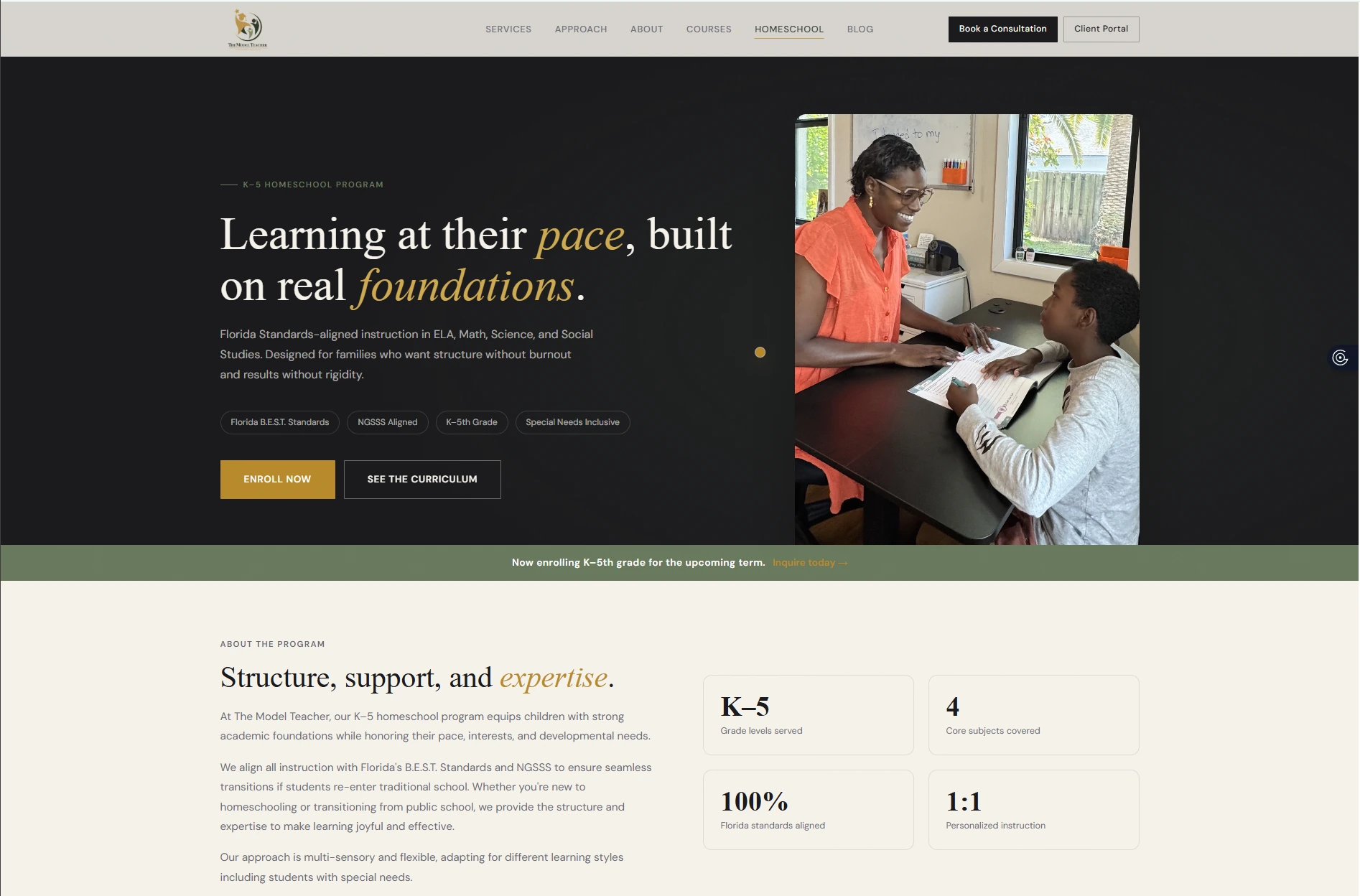 The Model Teacher homeschool page